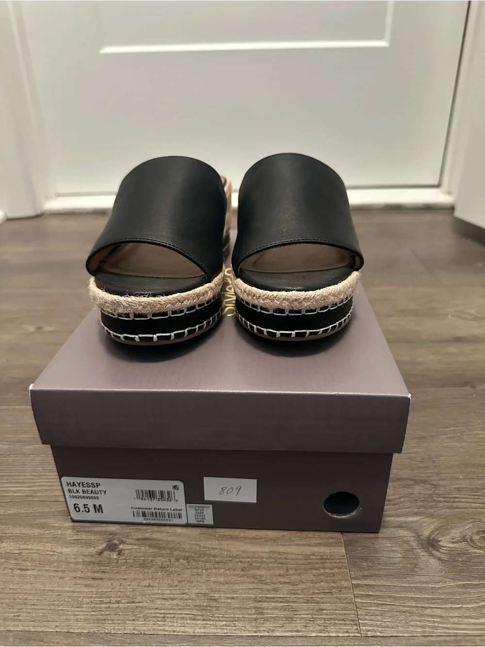 ❤️ Black STYLE & CO Hayess Espadrille - Size 6.5